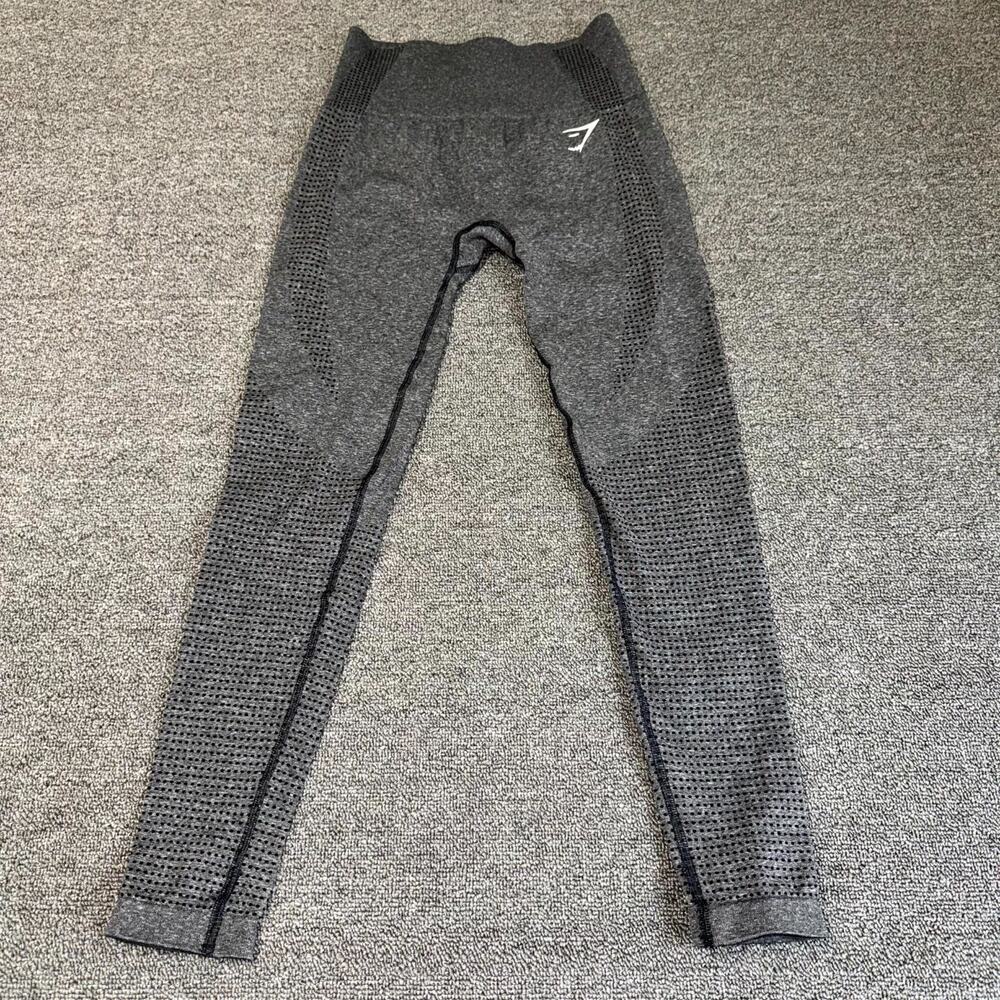 Gymshark Seamless Leggings Womens Gray High Waisted Workout Yoga Activewear (S)